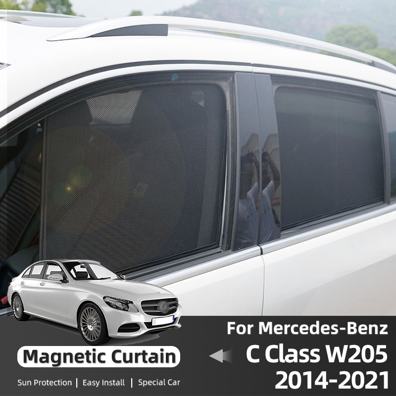 For Mercedes Benz C Class W205 2015-2021 Car Sunshade Visor Front Rear ...