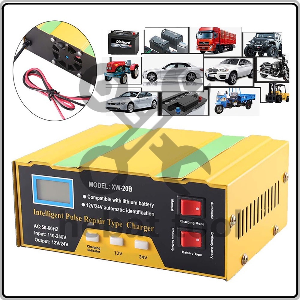 3 Pin Plug Car Battery Charger 180W 12V 24V MF2B Motorcycle Lorry