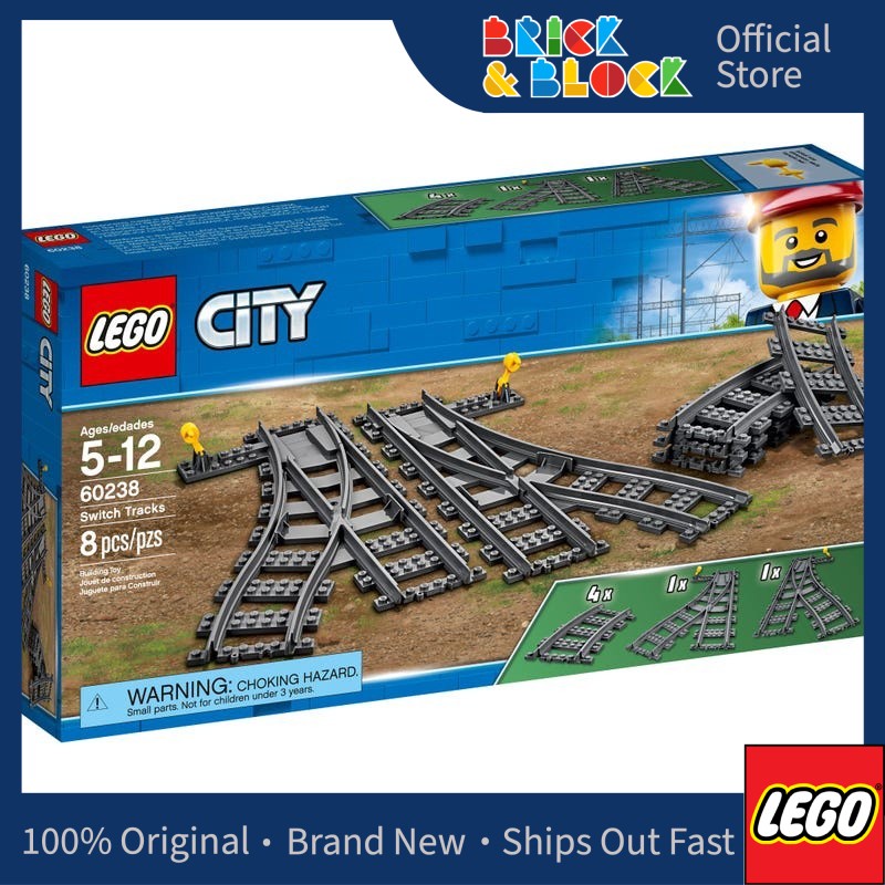 LEGO 60238 Switch Tracks LEGO City Shopee Malaysia