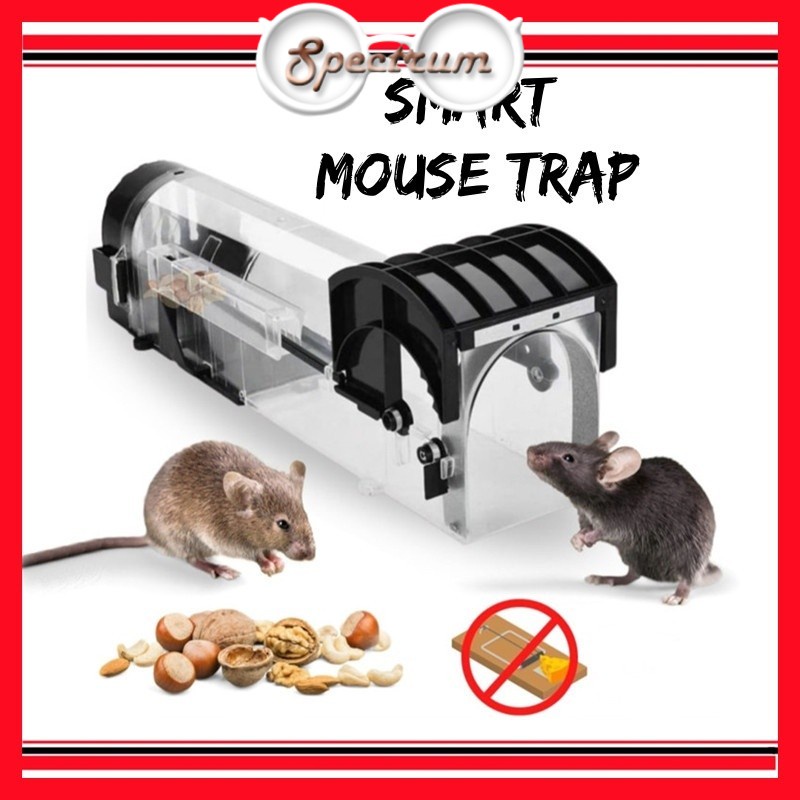 Smart Transparent Mouse Trap Rat Rodents Cage Rat Trap Box Automatic ...