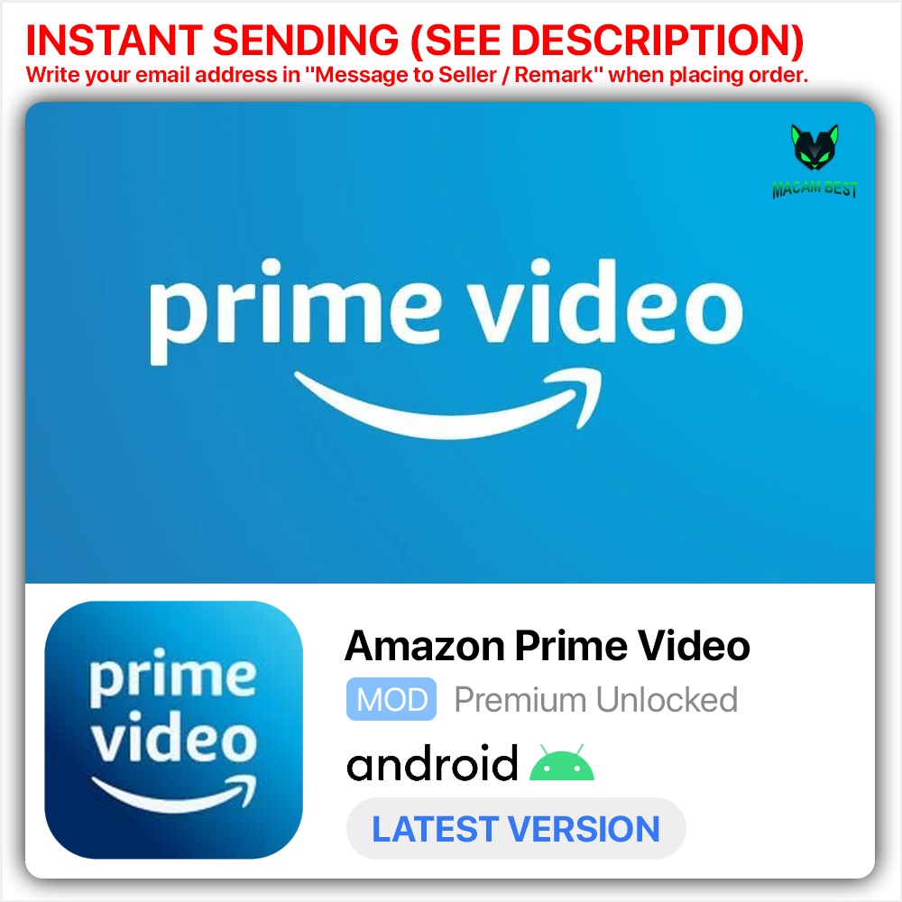 JGD [INSTANT SEND] Amazon Prime Video Latest 2023 Lifetime Premium