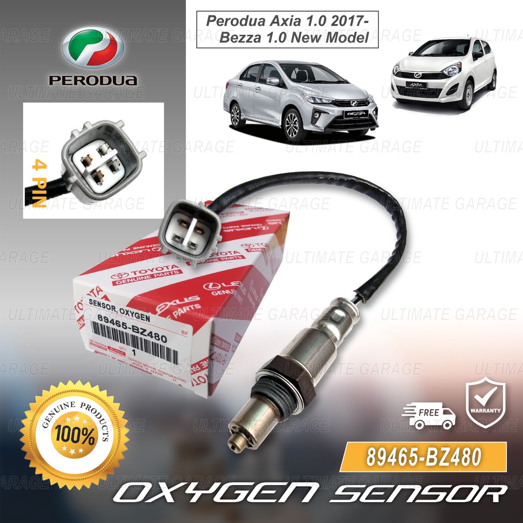 Original Perodua Axia 10 17 Bezza 10 New Model Oxygen Air Fuel Ratio O2 Sensor Exhaust Sensor 5261