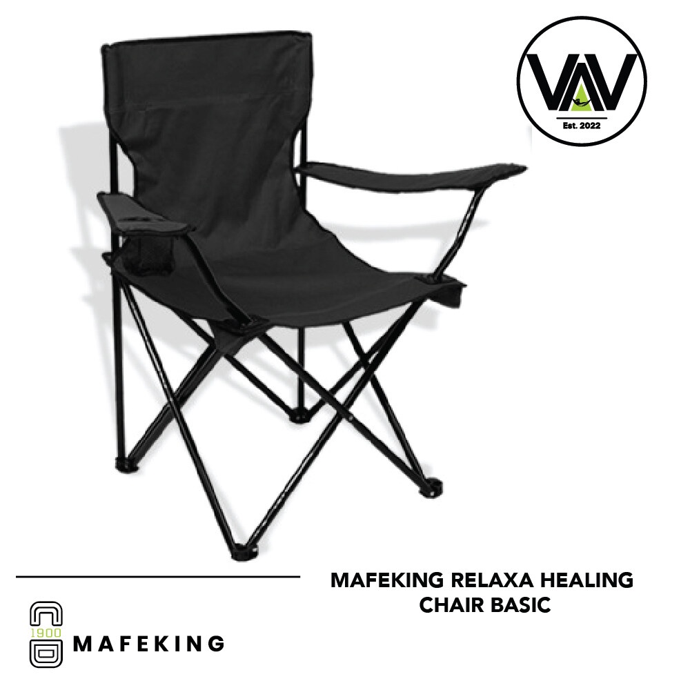 MAFEKING Relaxa Healing Chair Basic with Cup Holder Black Shopee