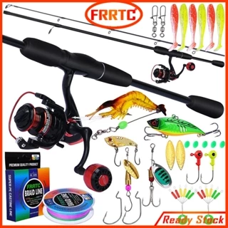 FRRTC Ultra Light Fishing Set 1.6m/1.8m Spinning Fishing Rod Matel