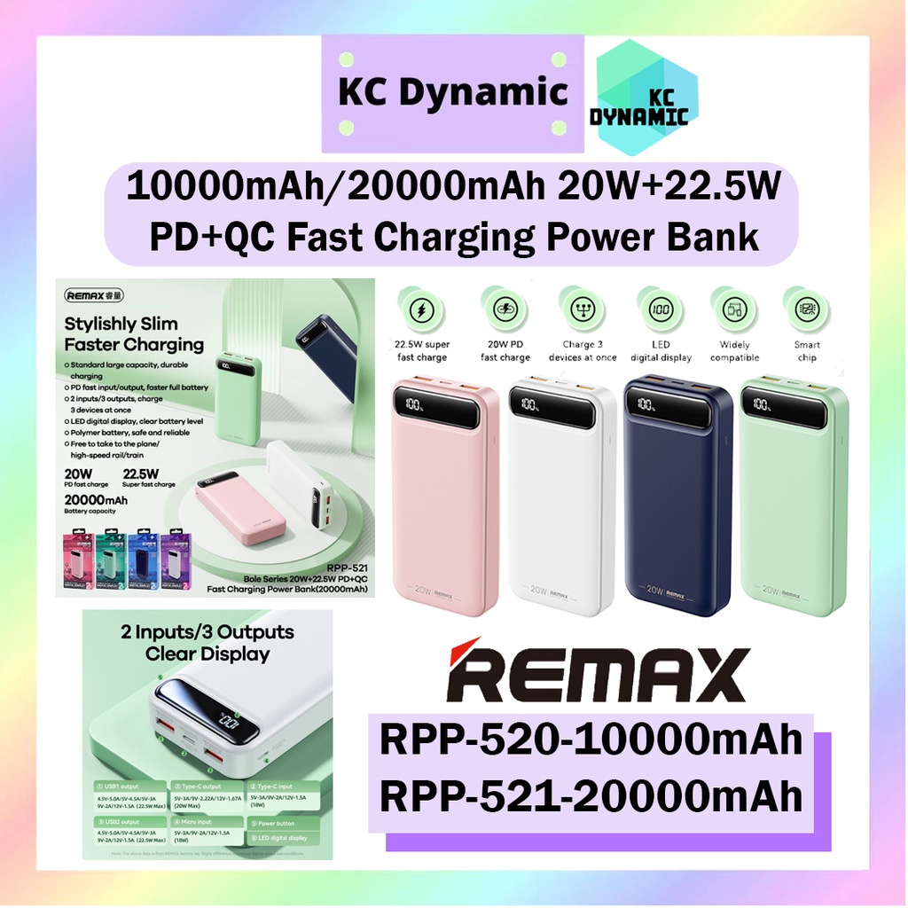 Remax Rpp Mah Power Bank Rpp Mah Pd Qc Super Fast