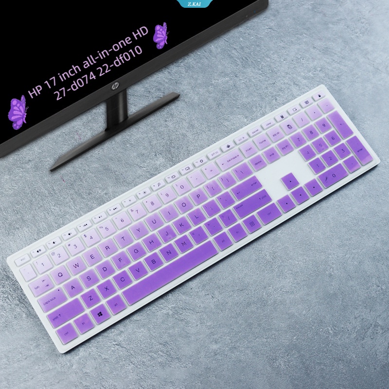 Computer Keyboard Cover for Model HP 17 Inch Allinone HD 27d074 Desktop 22df010 Solid Colour