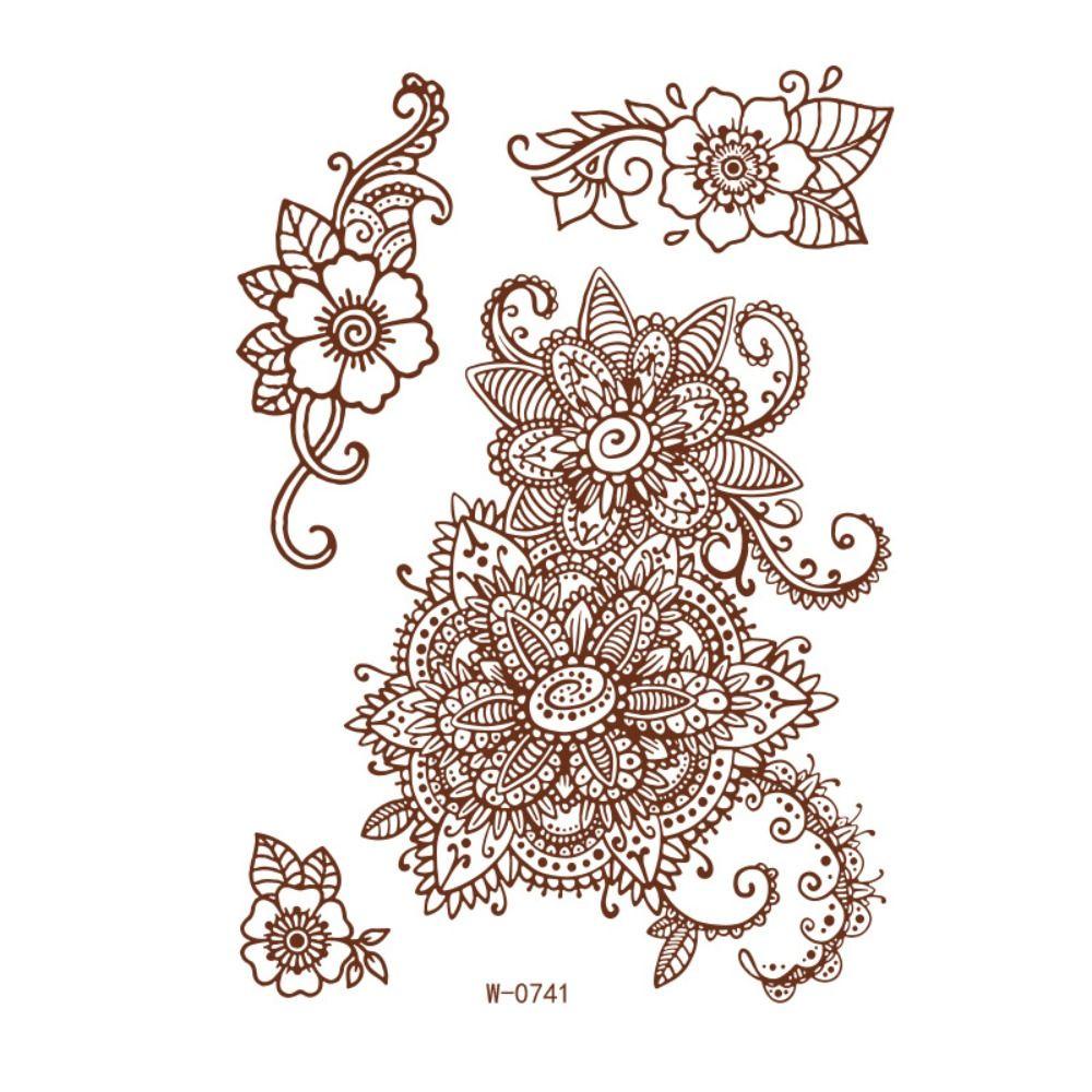 Xutian Henna Tattoo Stickers Diy Creative Waterproof Fake Tattoo For 