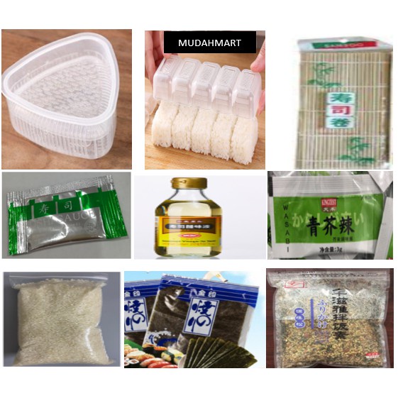 Sushi set Seaweed Sheet Kimbap / Sushi Combo Set With Sumo Rice Japan ...