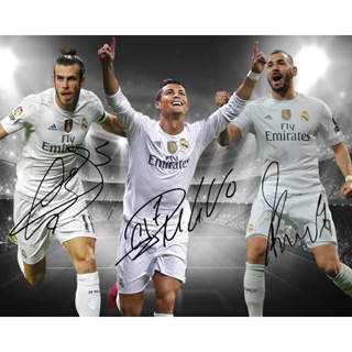 CRISTIANO RONALDO REAL MADRID SIGNED POSTER PRINT PHOTO AUTOGRAPH SHIRT  GIFT