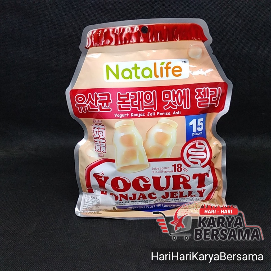 Natalife YOGURT KONJAC JELLY ORIGINAL Flavor 15'S X 20GR Shopee Malaysia
