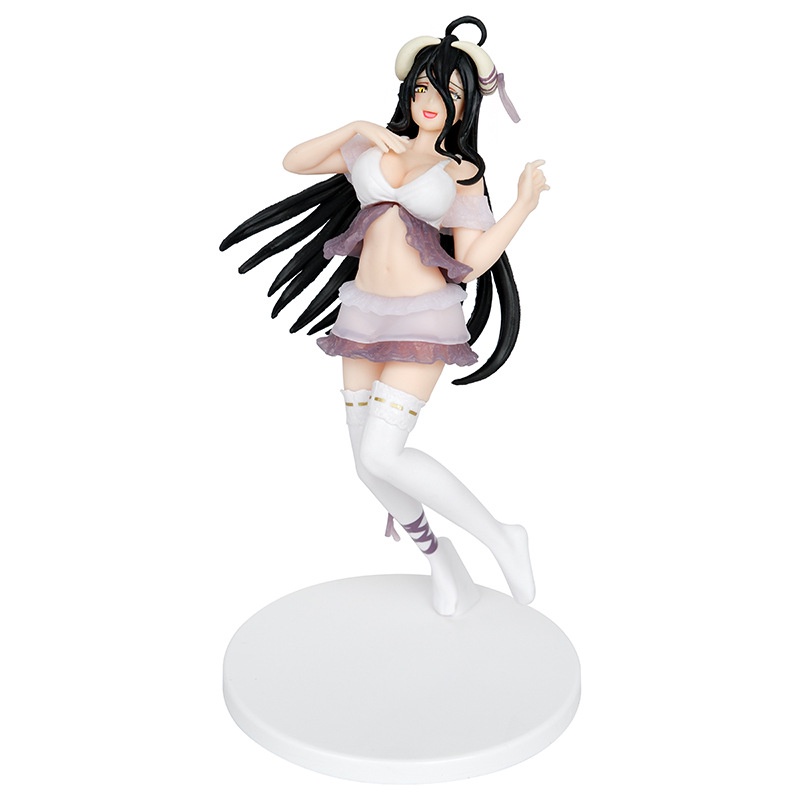 Cm Overlord Anime Figure Albedo Sexy Pajamas Action Figurine Pvc Model Dolls Decoration