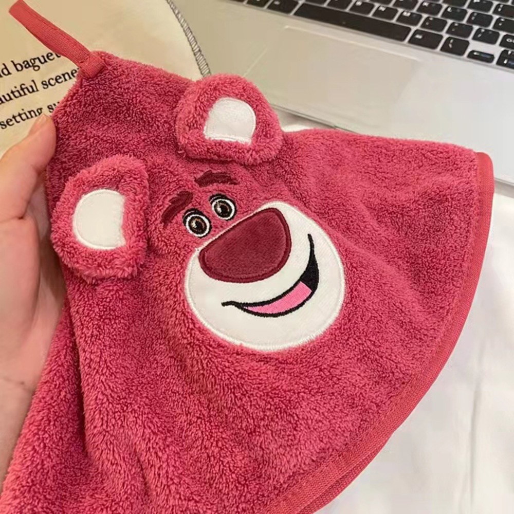 Cute Lotso Strawberry Bear Hanging Wipe Towel Cinnamoroll Plush ...