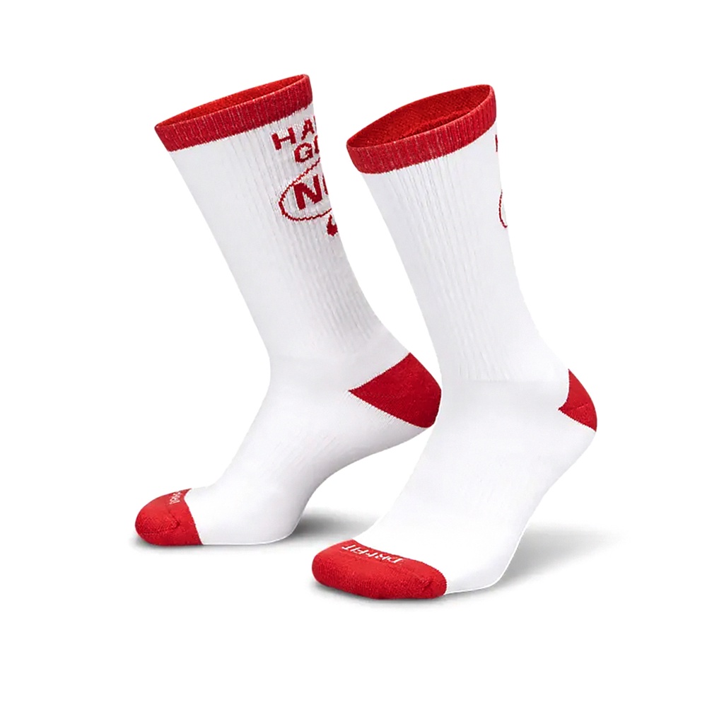 Nike Socks Ed Crew Men Women White Red Stockings Mid Top Single Item ACS DQ7709 100 Shopee Malaysia