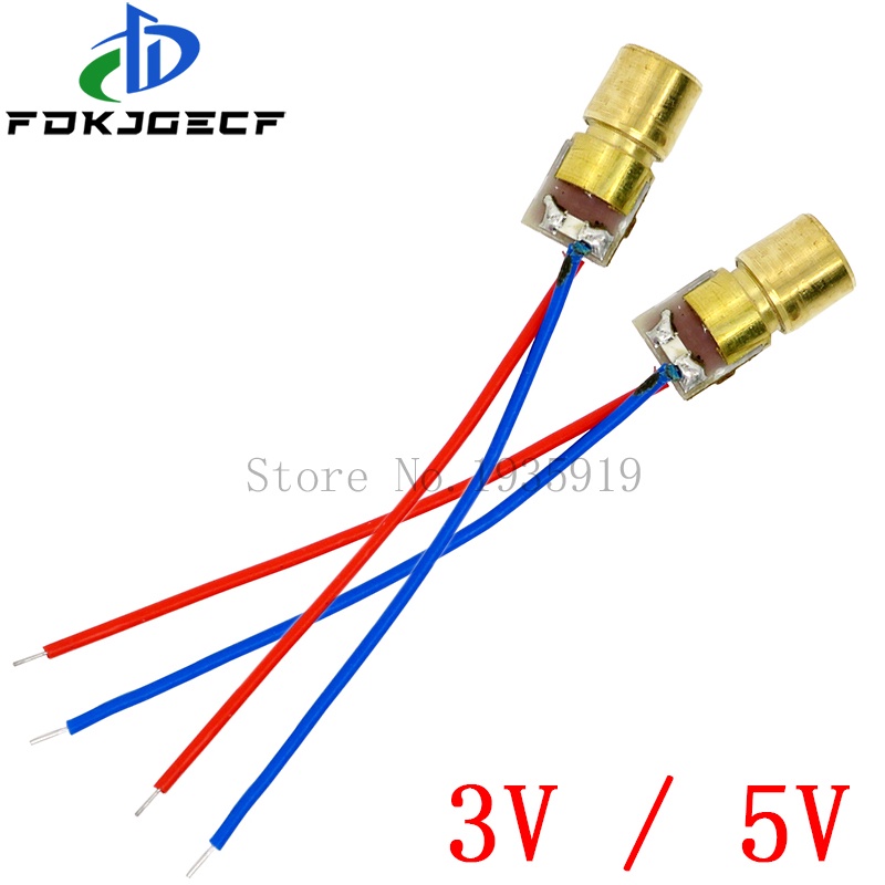 Adjustable Mini Laser Pointer Diode RED Dot Laser Diod Circuit 3V/5V