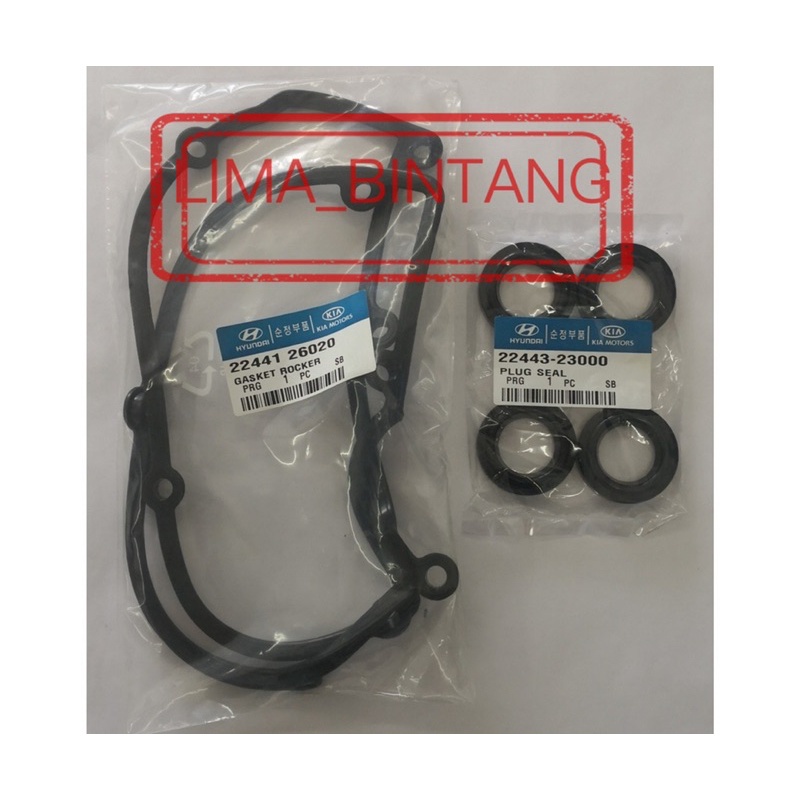 Valve Cover Gasket with Plug Seal Hyundai Getz 1.4 & 1.6 Elantra Matrix ...
