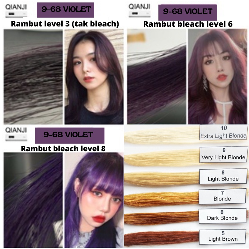 [PAGE 2] 💥READY STOCK🔥QIANJI JAPANESE HAIR FASHION COLOR DYE CREAM 100ML HALAL COLOR RAMBUT