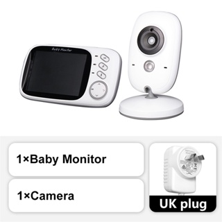 VB609 Wireless Baby Monitor,3.2 Inch LCD Screen Display Infant Night Vision  Camera,Two Way Audio,Temperature Sensor Upgrad VB603