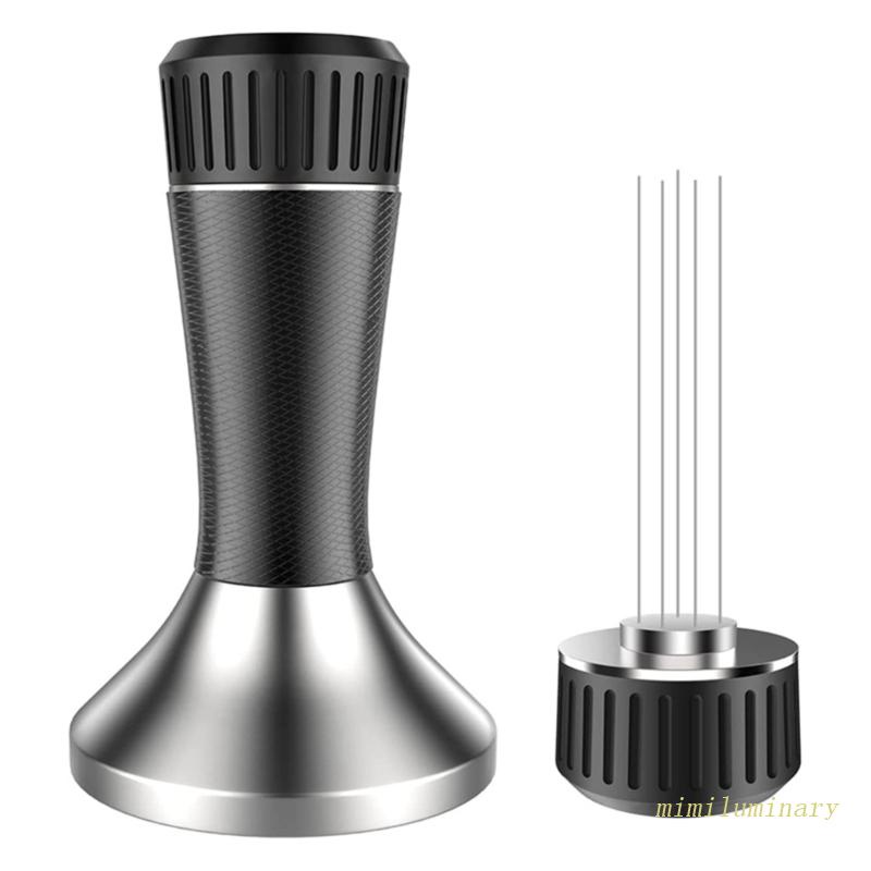 IVY Metal Espresso Tamper Coffee Distributor Tamper 2 in 1 Espresso