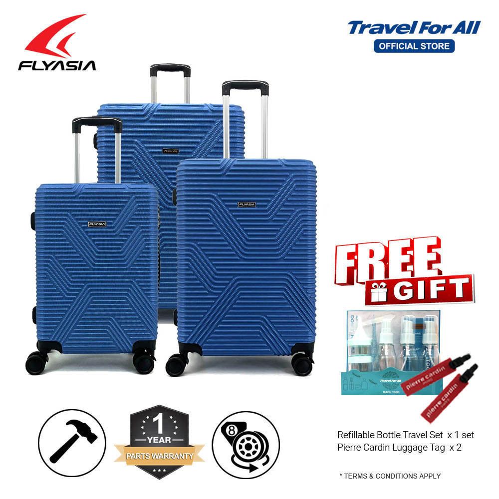 FLYASIA RAZOR ABS HARD CASE LUGGAGE 3 IN 1 COMBO SET (166801) Shopee