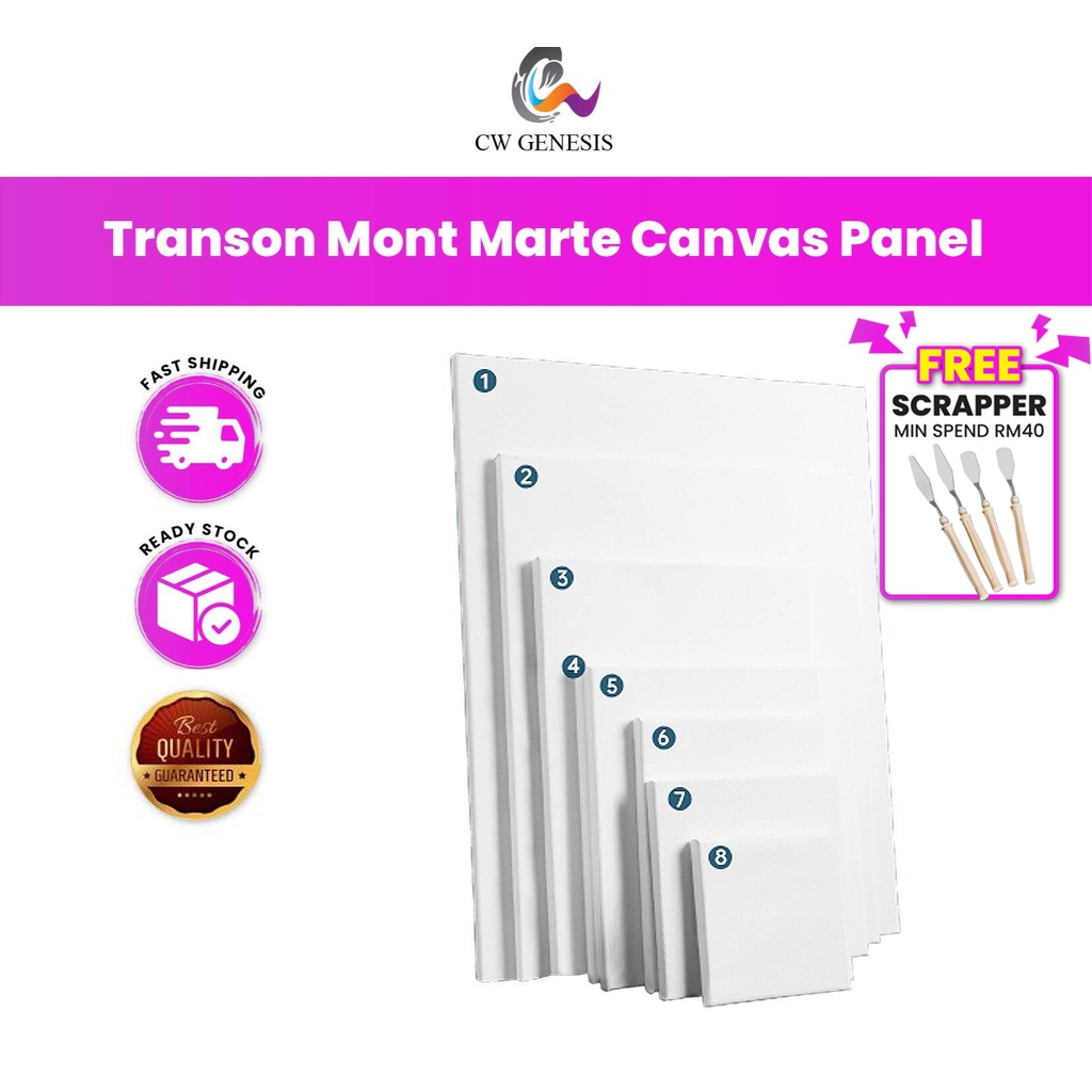 【small Size】transon Mont Marte Drawing Canvas Panel Painting Board Oil 