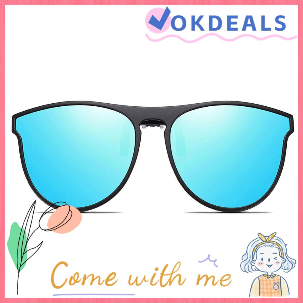 OKDEALS Unisex Clipon Sunglasses Sunglasses Flip Up Polarized Glasses