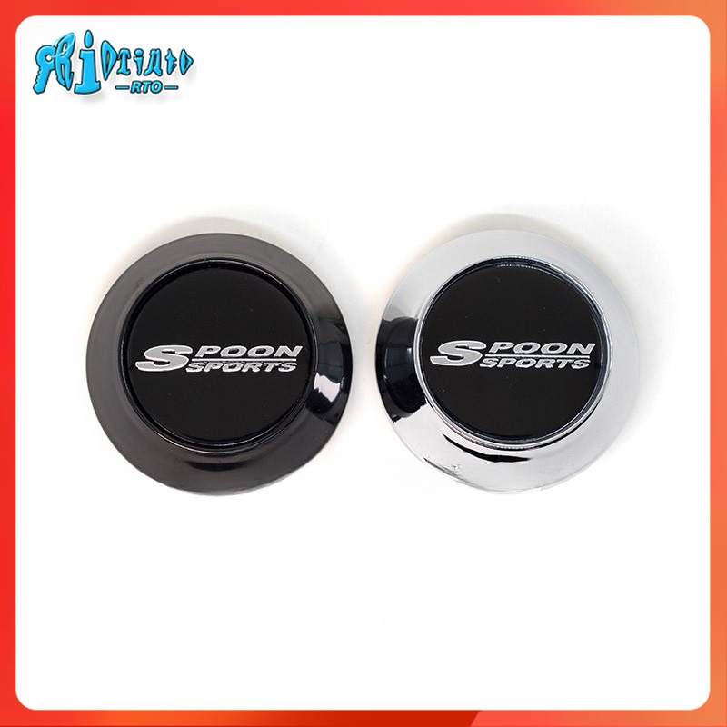 RTO 4PCS/lot 68MM Car Wheel Center Hub Caps for SPOON CE28 Rim TE37 ...