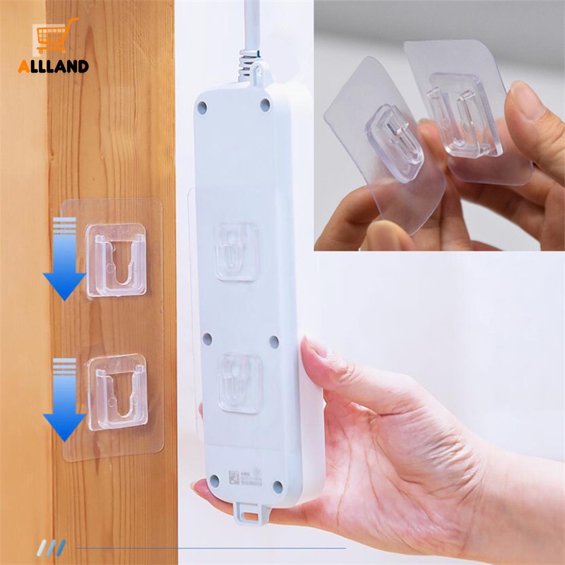 Portable Wall Self Adhesive Plug-in Type Socket Fixed Rack/ Double ...