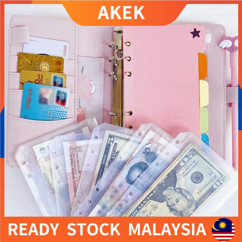 2023 planner A6 Notebook Binder Budget Planner Money Organizer PU