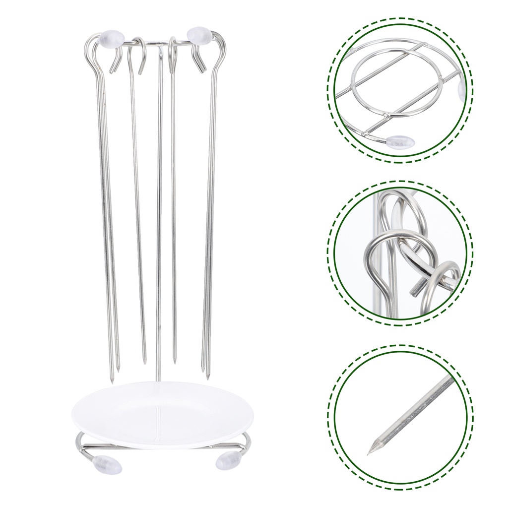 Outdoor Grill Kebab Hanger Kabob Rack Stand Vegetable Skewers Stick Household Shopee Malaysia