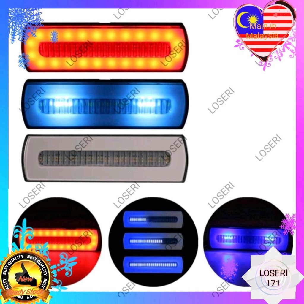 LOSERI PREMIUM Truck Lori Rear Bumper Lamp Rear Bumper Reflector Runing ...