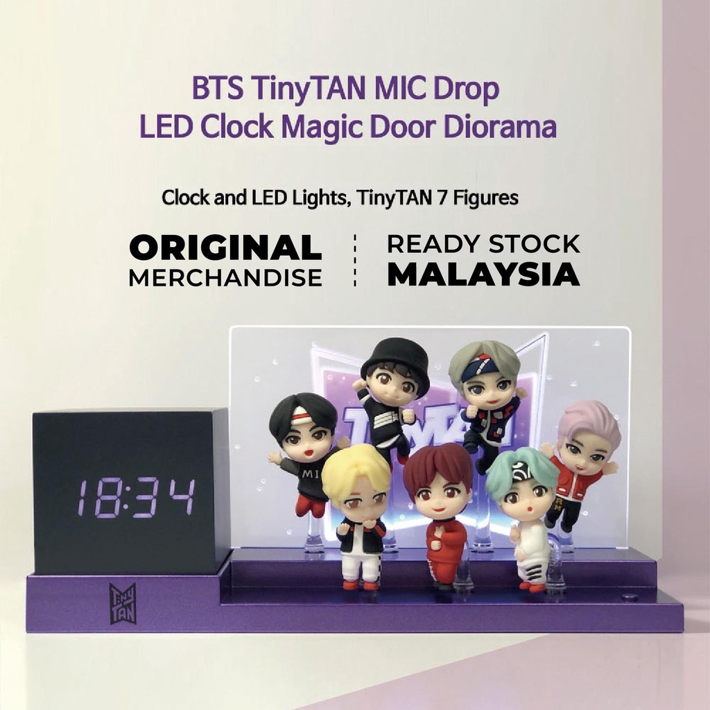 [OFFICIAL] BTS TinyTAN Magic Door Diorama Light Clock BTS BT21 TinyTAN