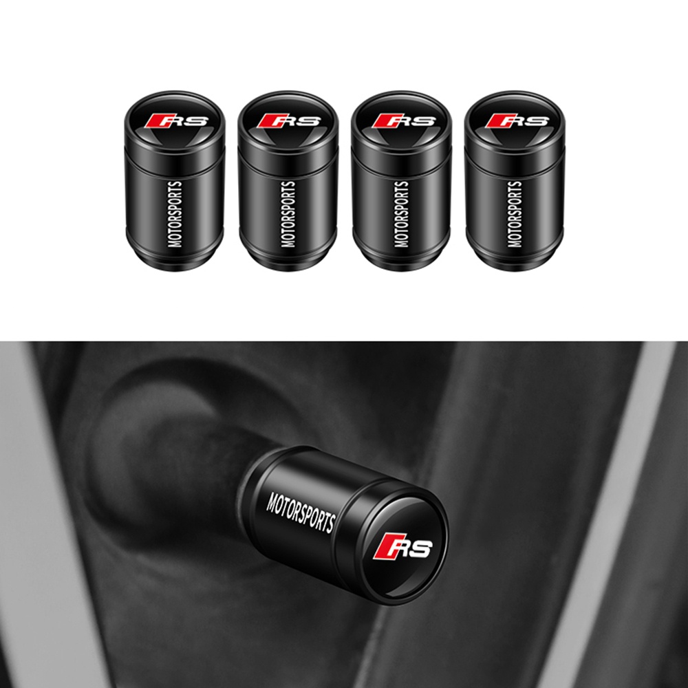 Audi Sline Tire Valve Caps, Valve Stem Caps for Audi RS A1 A3 RS3 A4