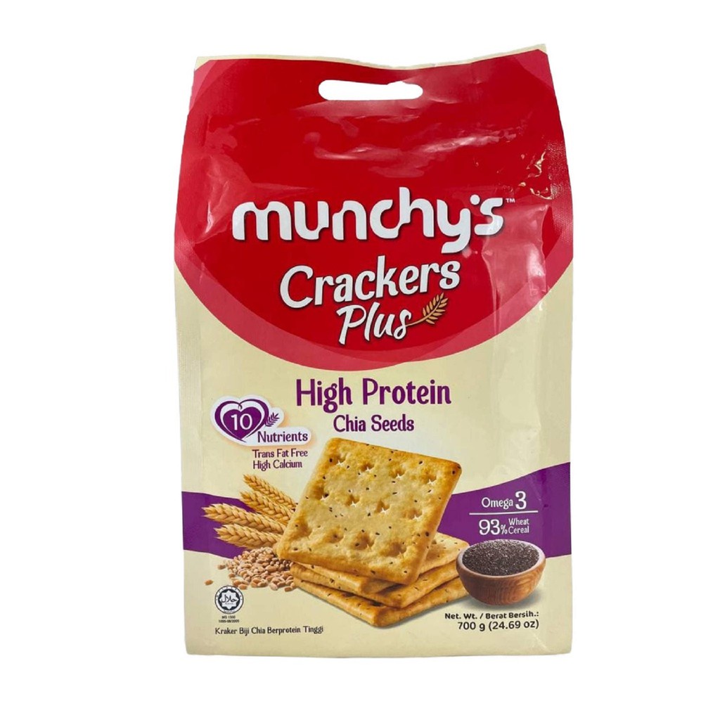 Munchy's Cracker Plus High Protein Chia Seed 700g Shopee Malaysia