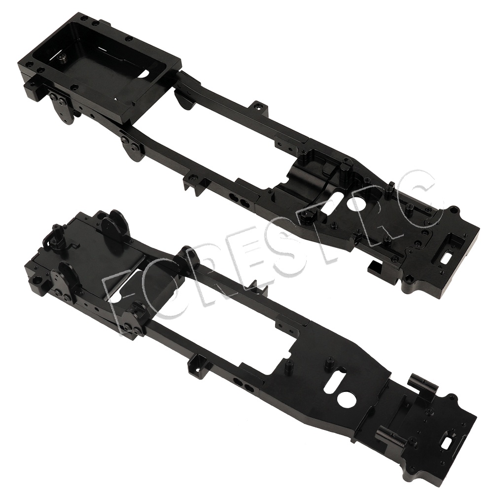 CNC Metal Body Chassis Frame Beam Assembled AD002 for WPL D12 1/10 RC ...