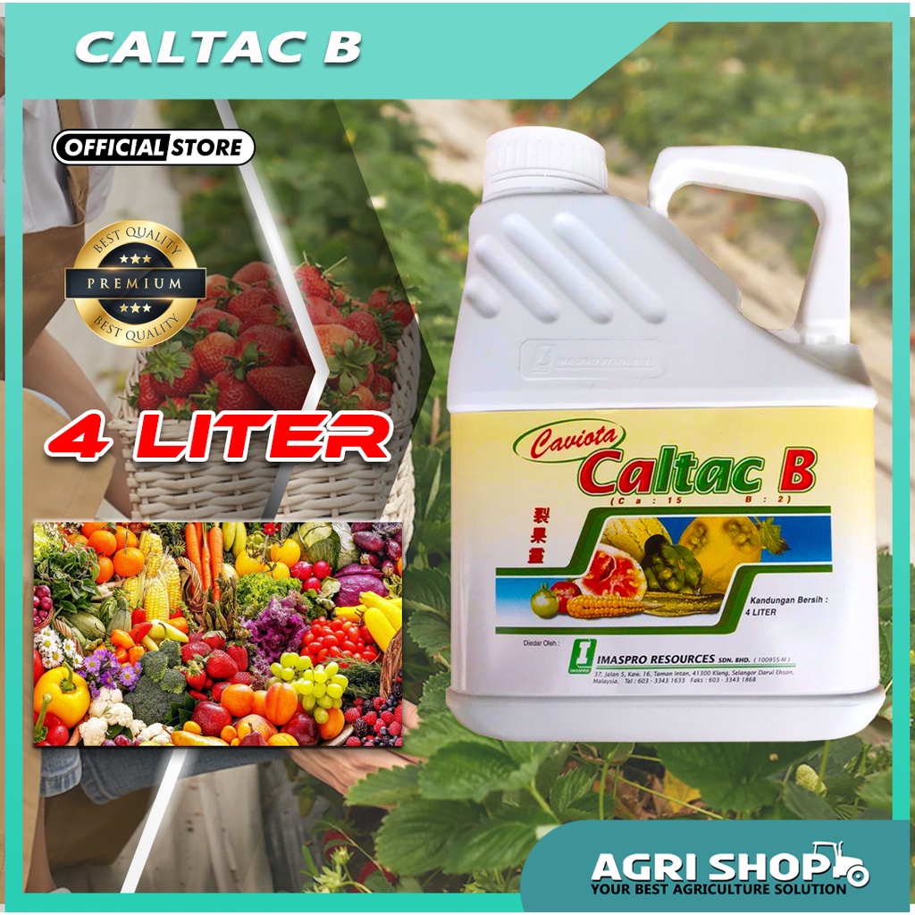 Agrishop 4 Liter Caviota Caltac B Foliar Calcium Boron Baja Liquid ...