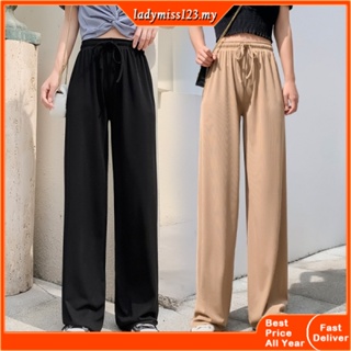 Plus Size S-4XL Suit Long Pants Women Slit High Waist Korean Style