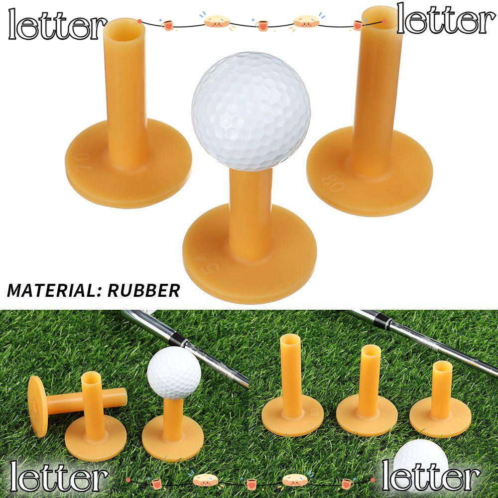 LETTER Golf Tees New Training Practice Accessories Sports Part Rubber ...