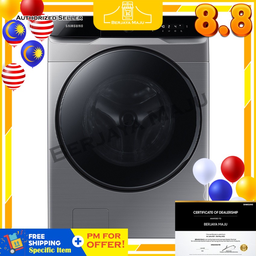 Samsung 17.0KG/10.0KG With AI Ecobubble Front Load Washer Dryer ...