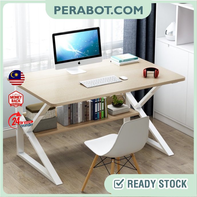 COMPUTER K-TYPE TABLE DESK WRITING TABLE STUDY TABLE MEJA PELAJAR ...