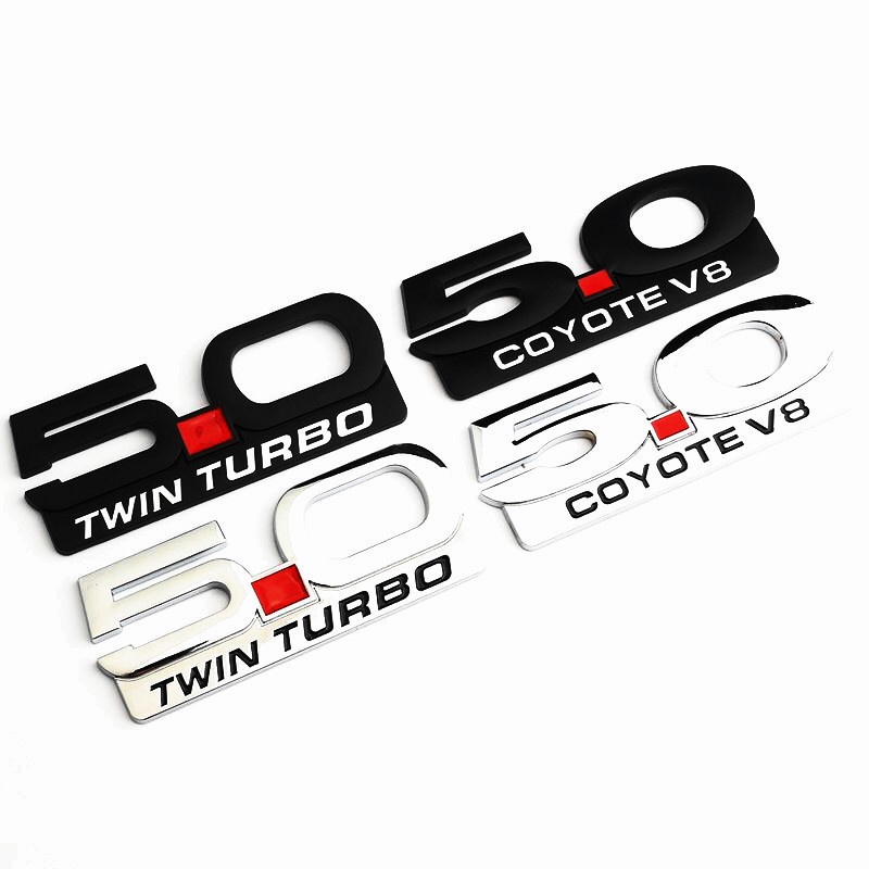 2 Stickers Ford Mustang Coyote V8 – Format 58x164 Mm, Couleur Au Choix, Intérieur/extérieur