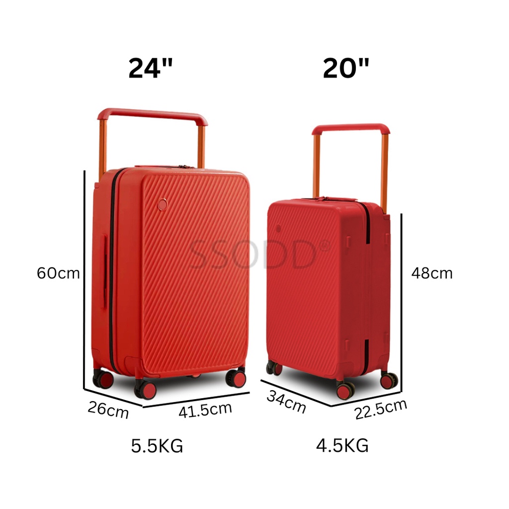 24 luggage size in cm on sale