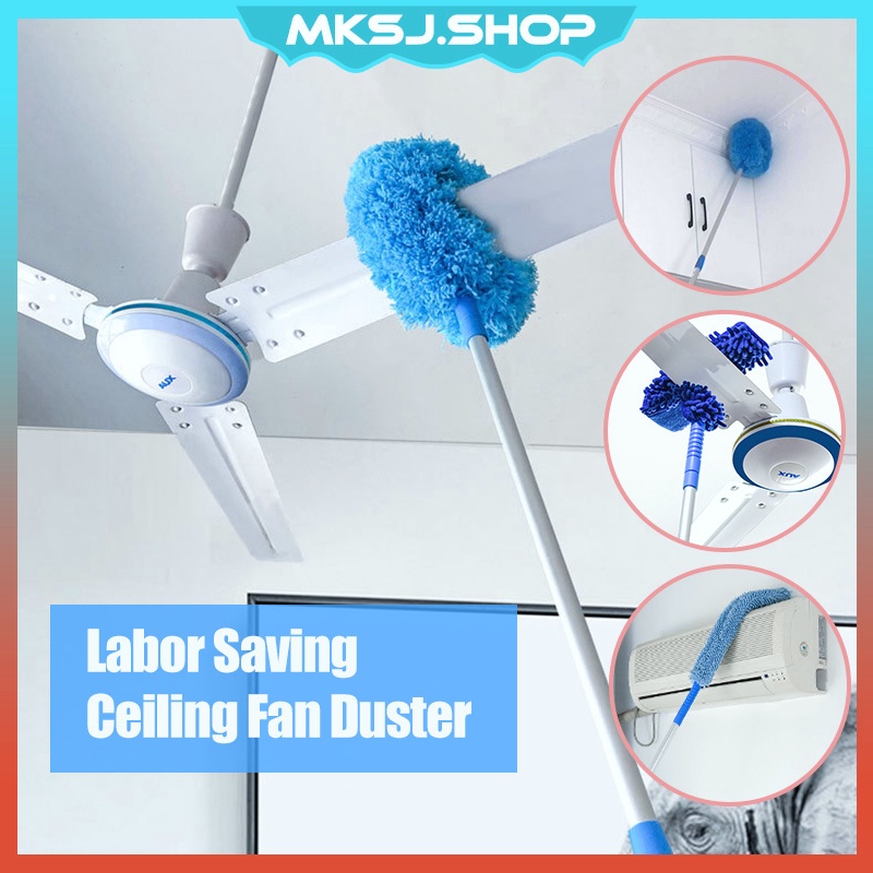 Penyapu Sawang / Tool Long Extendable Microfiber Mop Superfine Fiber Ceiling Fan Duster Cleaner