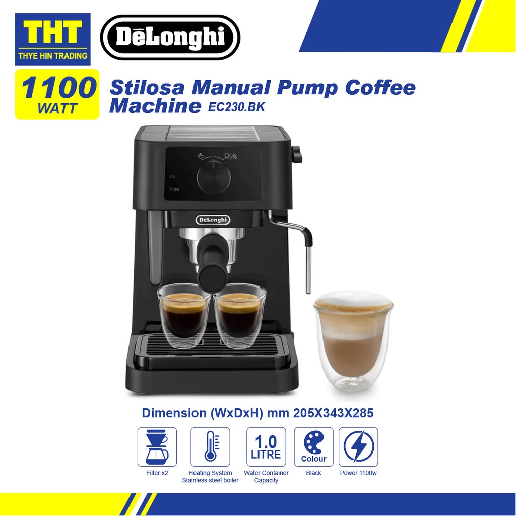 Delonghi Stilosa Manual Espresso Maker EC230 Shopee Malaysia