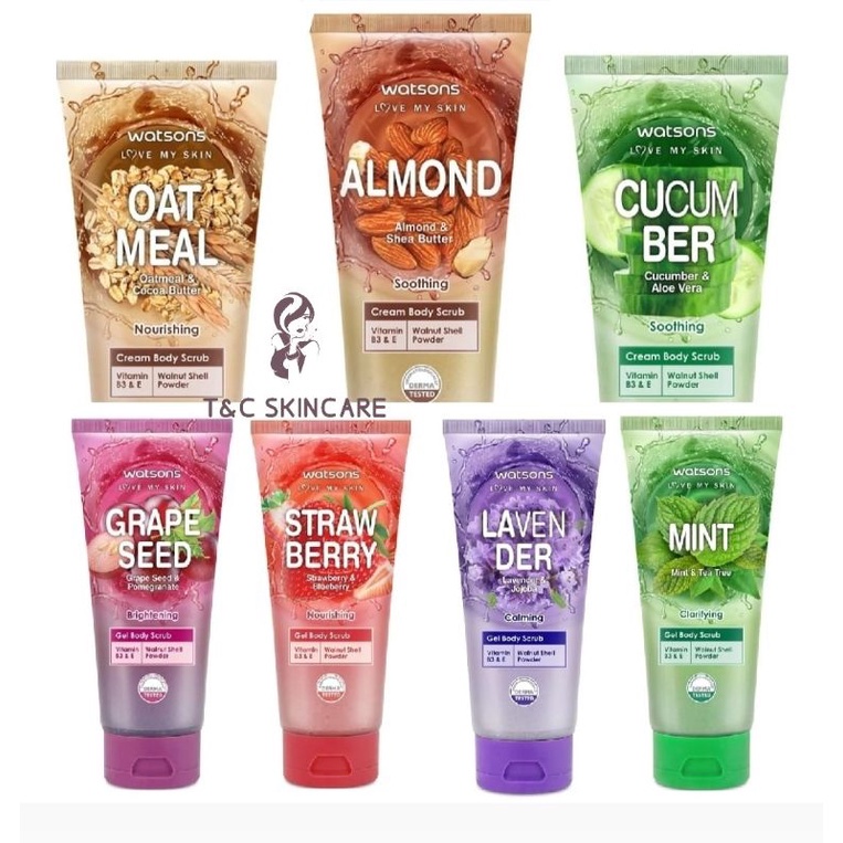 Watsons Body Scrub Gel / Cream 200ml Shopee Malaysia