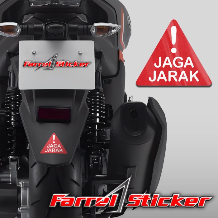 Sticker Sticker Keep The Distance Of The Rear Fender Fender | Shopee ...
