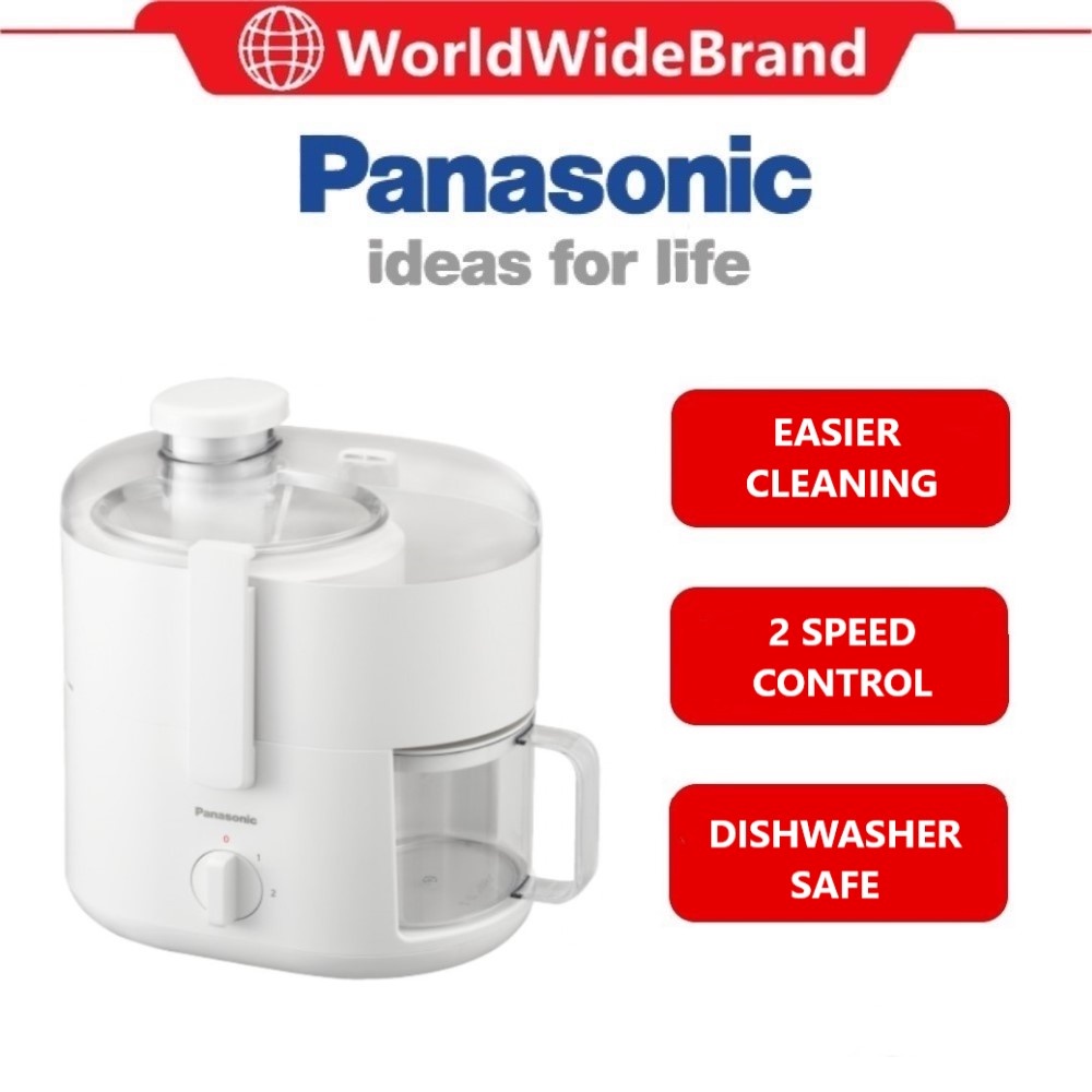 Panasonic Compact Juicer 0.6L MJCS100WSK (Fruit Juicer Pengisar