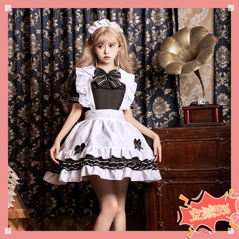 [Ready Stock Ready Shipping] New Dress cos Maid Lolita cosplay Soft ...