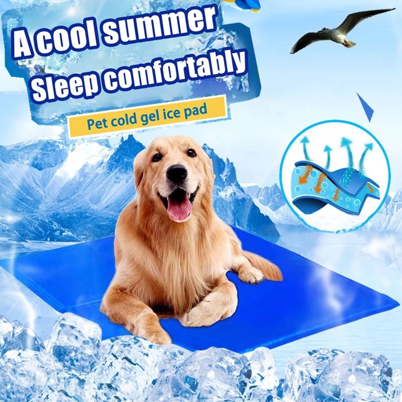 Pet Ice Pad Dog Self Cooling Mat Self Cool Gel Mat Cold Ice Silk Pads