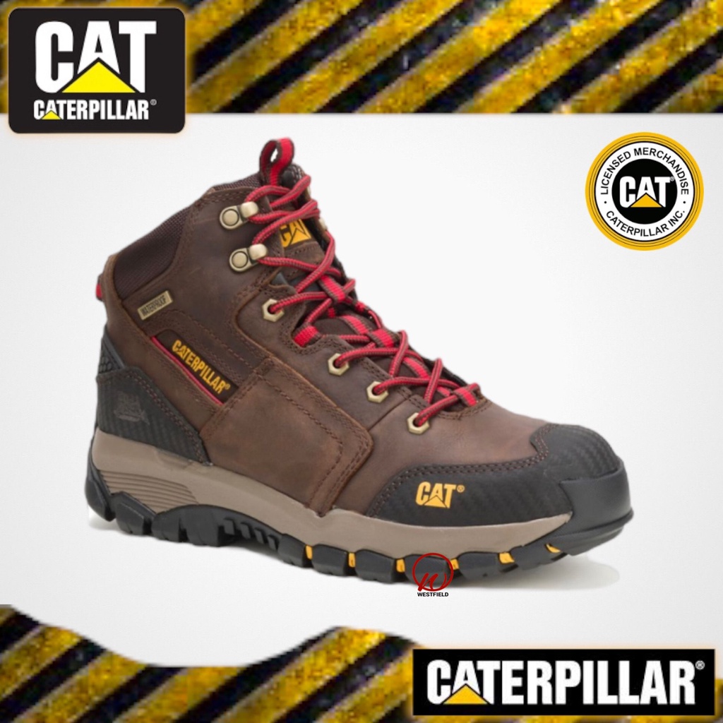 CATERPILLAR® MEN’S NAVIGATOR WATERPROOF STEEL TOE WORK SAFETY BOOTS