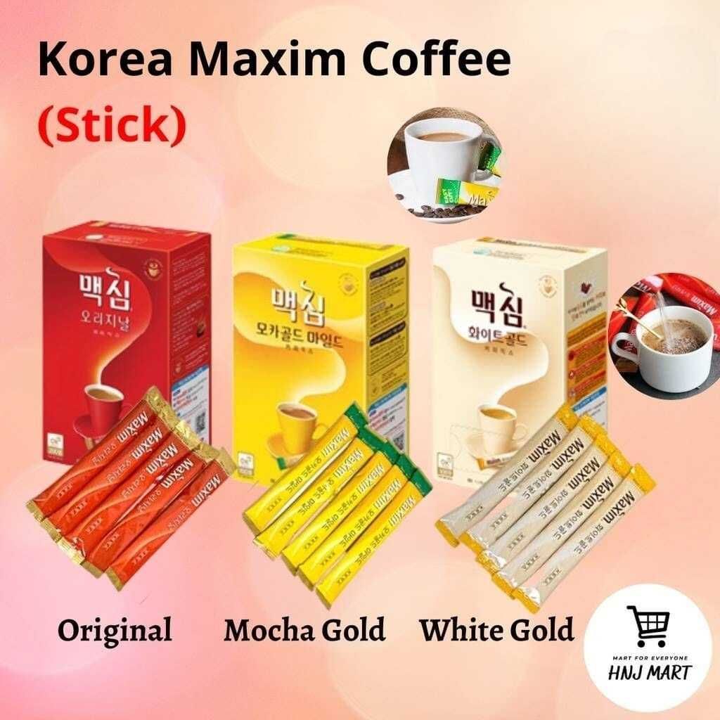 Korea Maxim Coffee Original/Mocha Gold/White Gold/Arabica Coffee Maxim